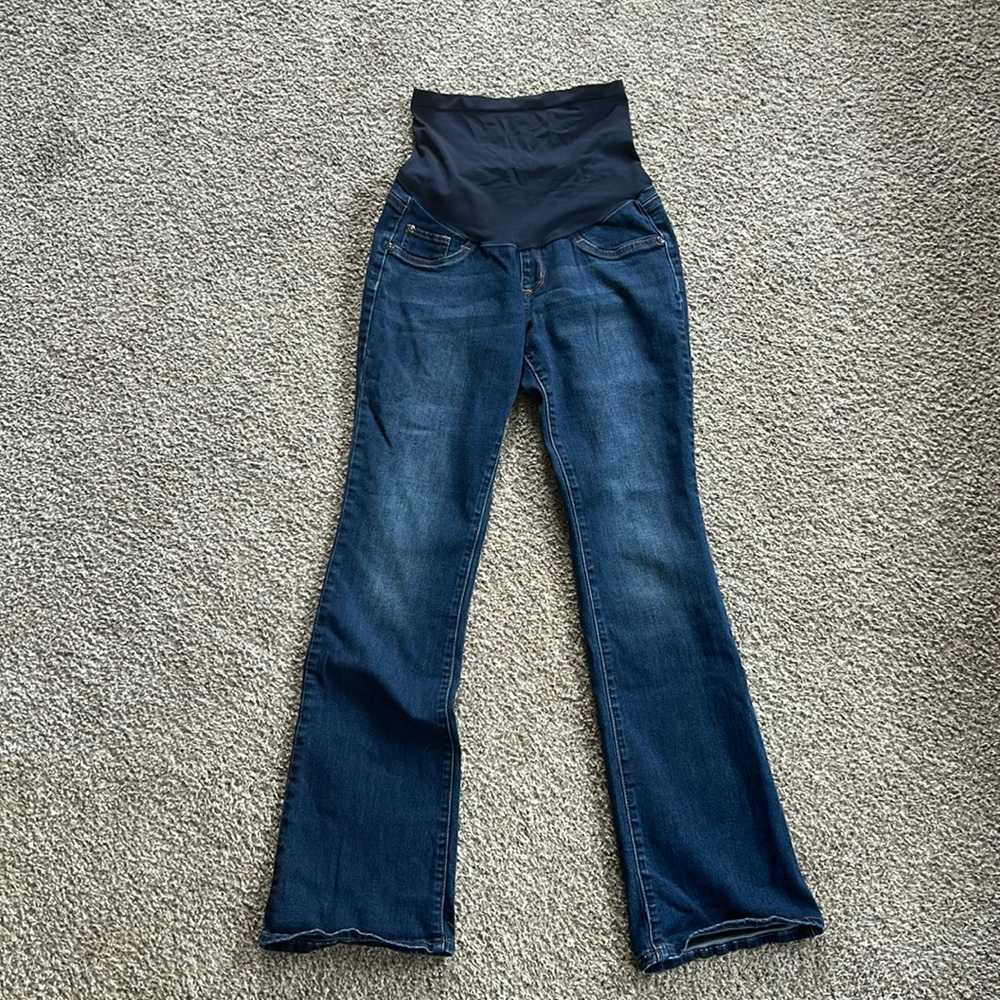 Small Indigo Blue Maternity Jeans